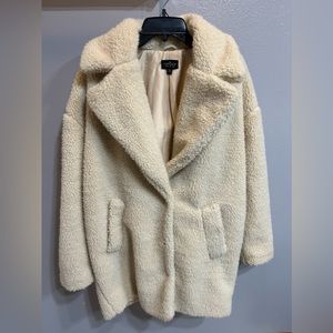 Women’s Topshop Teddy Bear Long Coat